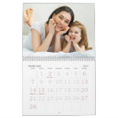 Aangepaste fotokalender, bewerkbare agenda kalender (Feb 2027)