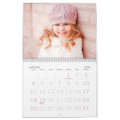 Aangepaste fotokalender, bewerkbare agenda kalender (Jan 2026)