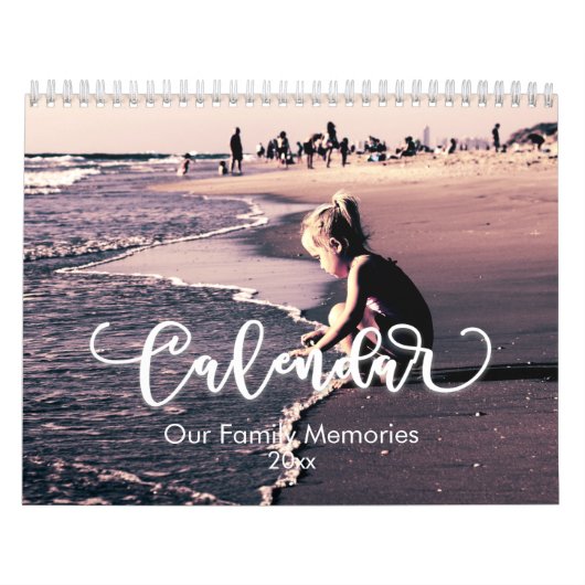 Aangepaste fotokalender, bewerkbare agenda kalender (Hoes)