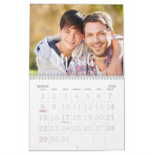 Aangepaste fotokalender, bewerkbare agenda kalender (Mar 2026)
