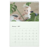 Aangepaste fotokalender Eenvoudige Creëer Kalender (Feb 2027)