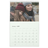Aangepaste fotokalender Eenvoudige Creëer Kalender (Jan 2027)