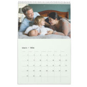 Aangepaste fotokalender Eenvoudige Creëer Kalender (Mar 2026)