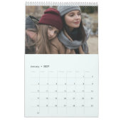 Aangepaste fotokalender Eenvoudige Creëer Kalender (Jan 2027)