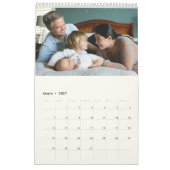 Aangepaste fotokalender Eenvoudige Creëer Kalender (Mar 2027)
