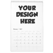 Aangepaste fotokalender – Gepersonaliseerd Familie Kalender (Feb 2027)