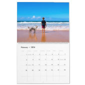 Aangepaste fotokalender Gift uw foto's en tekst Kalender (Feb 2026)