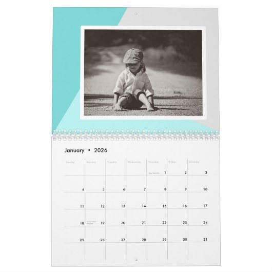 Aangepaste fotokalender kalender (Jan 2026)