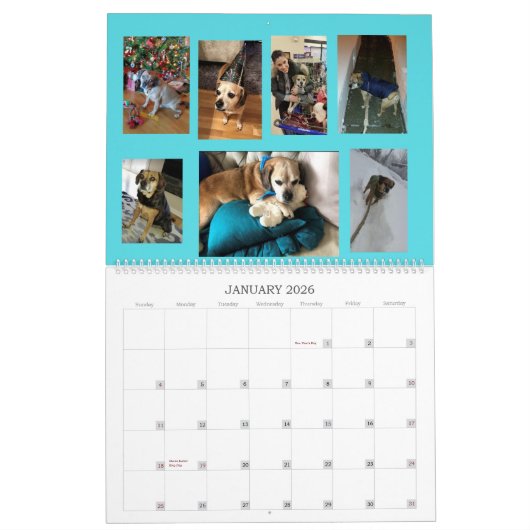 Aangepaste fotokalender kalender (Jan 2026)