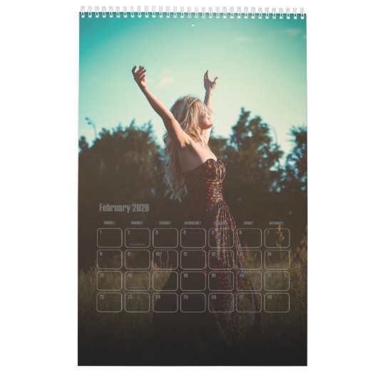 Aangepaste fotokalender kalender (Feb 2026)