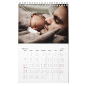 Aangepaste fotokalender kalender (Mar 2027)