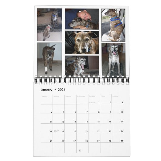 Aangepaste fotokalender kalender (Jan 2026)