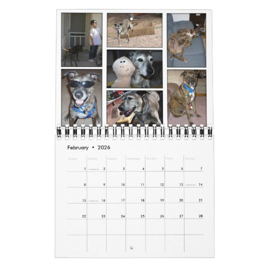Aangepaste fotokalender kalender (Feb 2026)