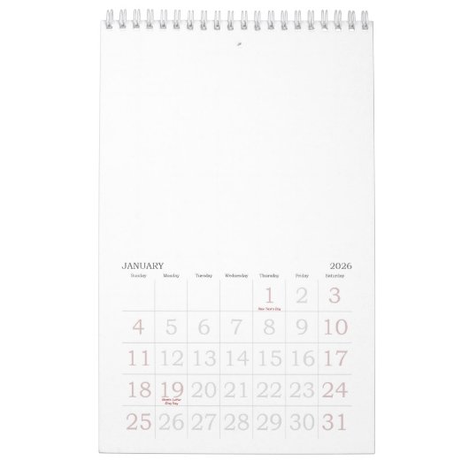 Aangepaste fotokalender kalender (Jan 2026)