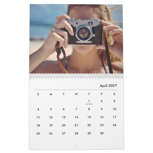 Aangepaste fotokalender - Kerstcadeau Kalender (Apr 2027)