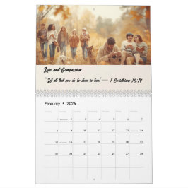 Aangepaste fotokalender met Bijbelverzen Kalender