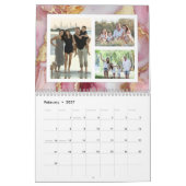 Aangepaste fotokalender Mooie Glitter Agate Kalender (Feb 2027)