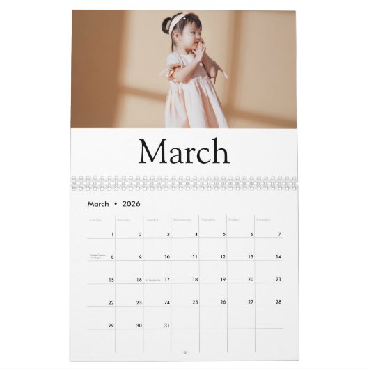 Aangepaste fotokalender | Redactionele tekst Kalender (Mar 2026)