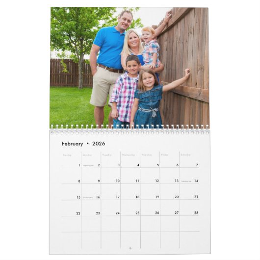 Aangepaste fotokalender | Redactionele tekst Kalender (Feb 2026)