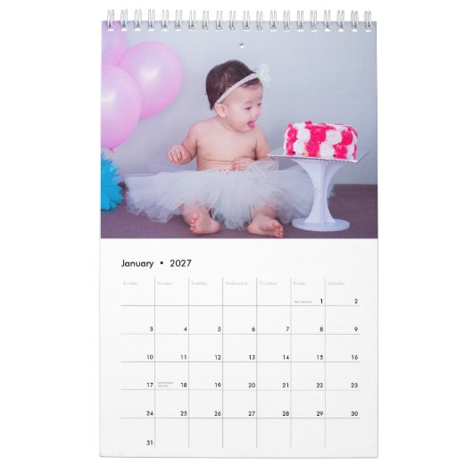 Aangepaste fotokalender | Redactionele tekst Kalender (Jan 2027)