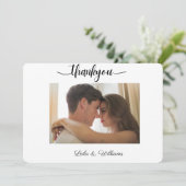 aangepaste fotokalligrafie-tekst bedankt voor je b (Staand voorkant)