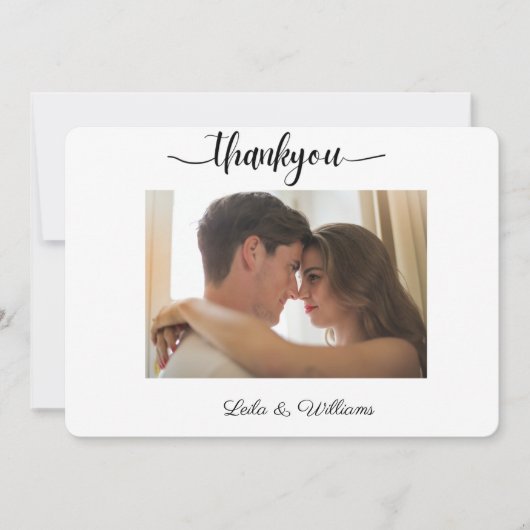 aangepaste fotokalligrafie-tekst bedankt voor je b (Voorkant)