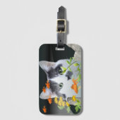 Aangepaste fotokat peerin vistank bagagelabel (Voorkant (verticaal))