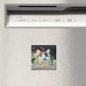 Aangepaste fotokat peerin vistank magneet (Insitu (Vaatwasser))