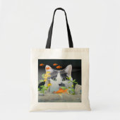 Aangepaste fotokat peerin vistank tote bag (Voorkant)