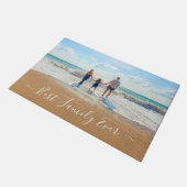 Aangepaste fotoklep voor je familie foto's deurmat (Schuin)