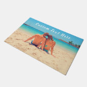 Aangepaste fotoklep voor uw foto's en tekstontwerp deurmat (Schuin)
