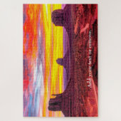 Aangepaste fotokleurige zonnemonument Valley Utah Legpuzzel (Verticaal)