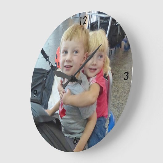 Aangepaste fotoklok grote klok (Hoek)