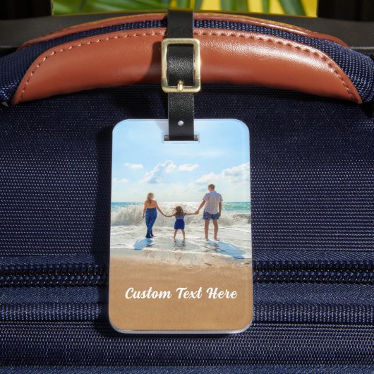 Aangepaste fotokofferlabel met gepersonaliseerde t bagagelabel (Voorkant Insitu 2)