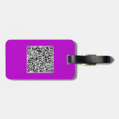 Aangepaste fotokofferlabelcadeau met uw QR-code Bagagelabel (Achterkant horizontaal)
