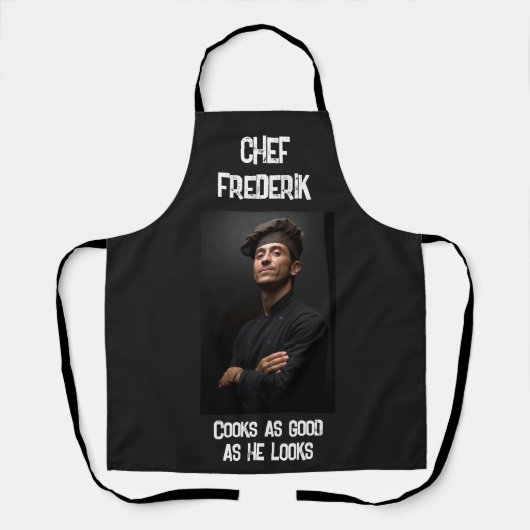 Aangepaste fotokok schort (Voorkant)