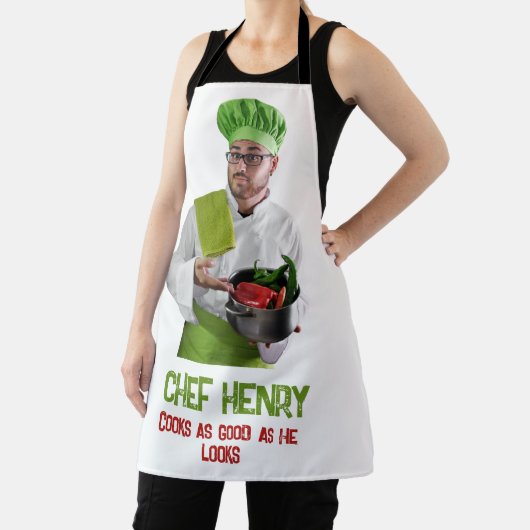 Aangepaste fotokok schort (Insitu)