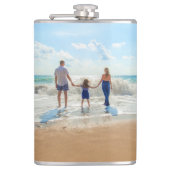 Aangepaste fotokolf met uw foto's cadeau heupfles (Voorkant)
