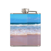 Aangepaste fotokolf met uw huisdier foto's en teks heupfles (Achterkant)