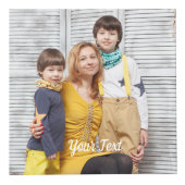 Aangepaste fotokubus met tekst gepersonaliseerd on (Voorkant)