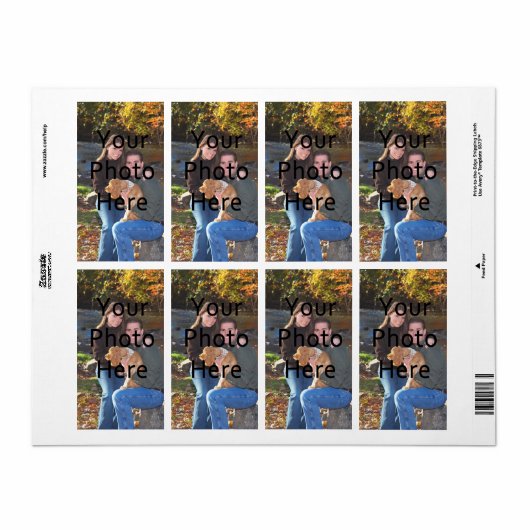 Aangepaste fotolabels etiket (Full Sheet)