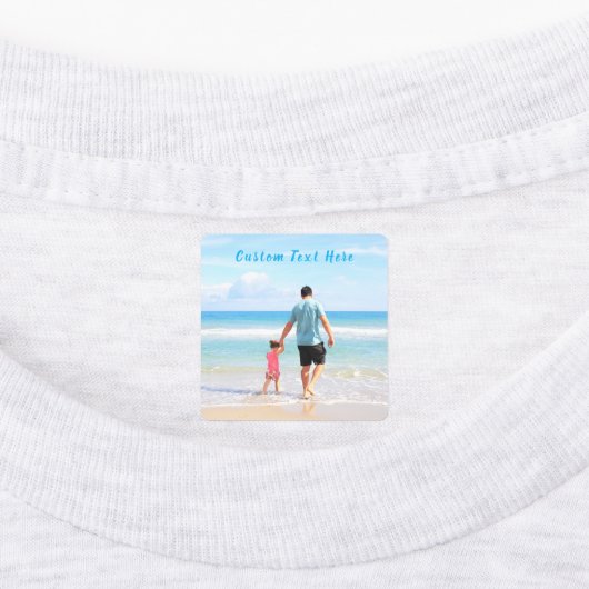 Aangepaste fotolabels met tekst labels (Aangebracht)