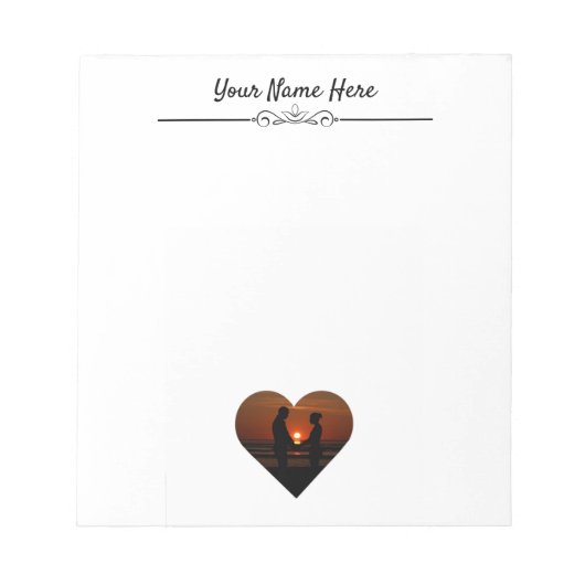 Aangepaste fotolaptop met naam notitieblok (Voorkant)