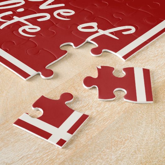 Aangepaste fotoliefs Valentijnse puzzle Legpuzzel (Zijkant)