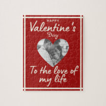 Aangepaste fotoliefs Valentijnse puzzle