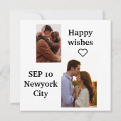 Aangepaste fotolijst 1e verjaardag  kaart (Achterkant)