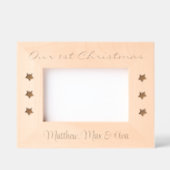 Aangepaste fotolijst voor drieling, tweeling, 6x4" gegraveerde lijstjes (Voorkant)