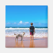 Aangepaste fotomagneet Gift uw foto's ontwerp Magneet (Voorkant)