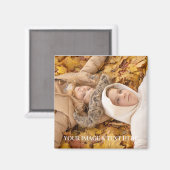 Aangepaste fotomagneet magneet (Voorkant / Achterkant)