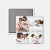 Aangepaste fotomagneet met gelukkige momenten magneet (Voorkant / Achterkant)